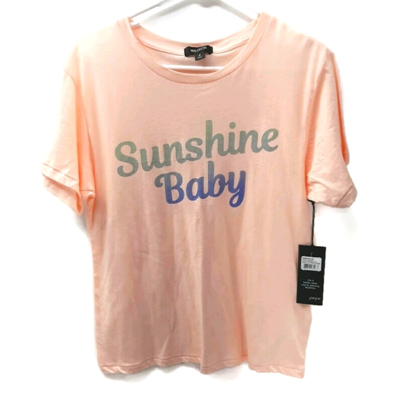 NWT Wildfox Sunshine Baby Keke tee Medium - Picture 1 of 6